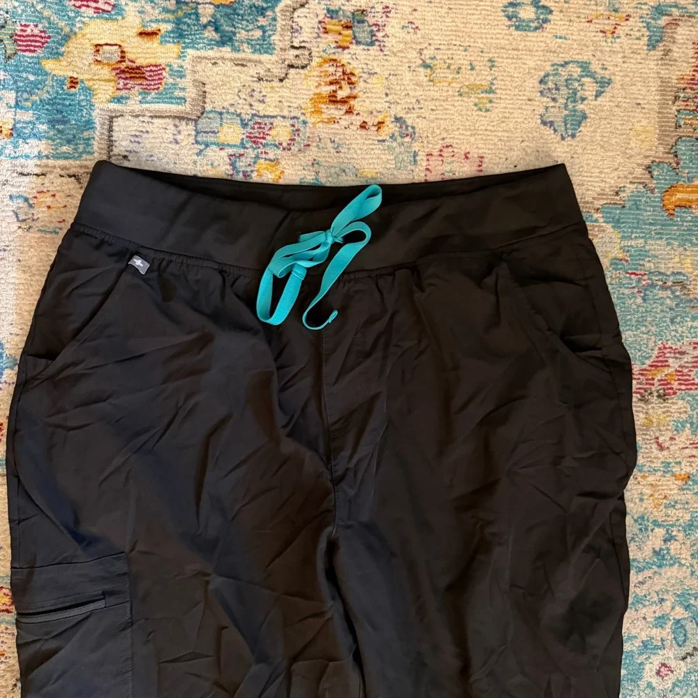 FIGS‎ Technical Collection Jogger Scrub Pants Mens XL/T Black Excellent Cargo